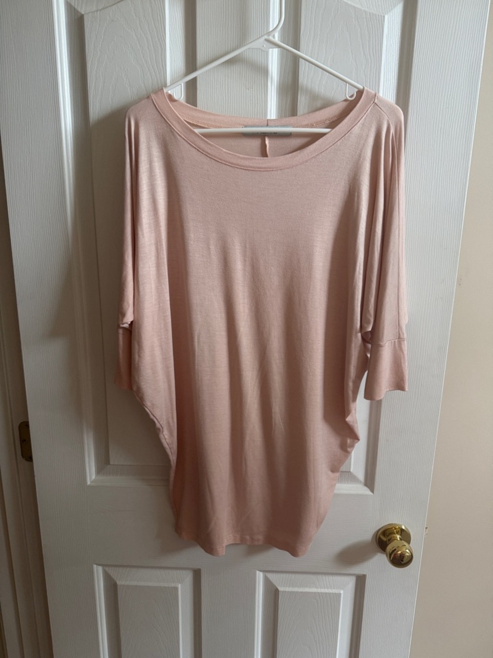 🌸Karlie:  Lightweight Blush Pink Dolman Sleeve Tunic